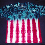 tie dye, tie-dye, tie-dyed, tie dyed, shirt, american, flag, patriotic