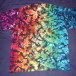 tie dye, tie-die, tie-dyed, tie dyed, shirt rainbow