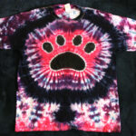 Dog Paw print tie dye tie-dye shirt