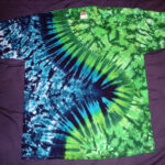 tie dye, tie-dye, tie dyed, tie-dyed, shirt, swirl, green