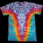 tie dye, tie-dye, tie dyed, tie-dyed, shirt , pink, marble, rainbow