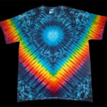 tie dye, tie-dye, tie dyed, tie-dyed,marble, vee, shirt, rainbow