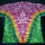 tie dye, tie-die, tie-dyed, tie dyed, shirt , pink, green