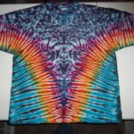 tie dye, tie-die, tie-dyed, tie dyed, shirt. blue, rainbow