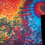 Burgandy Shoulder Swirl -tie dye