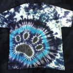 Dog Paw print tie dye tie-dye shirt