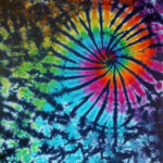Dark Marble Swirl -ladies tie dye