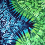 Green ZigZag tie dye