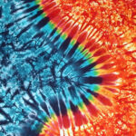 Orange ZigZag tie dye