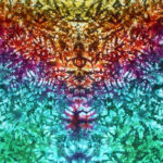 Rainbow Marble Vee tie dye