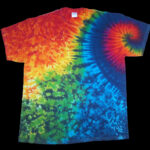 tie dye, tie-dye, tie dyed, tie-dyed, shirt, rainbow, swirl