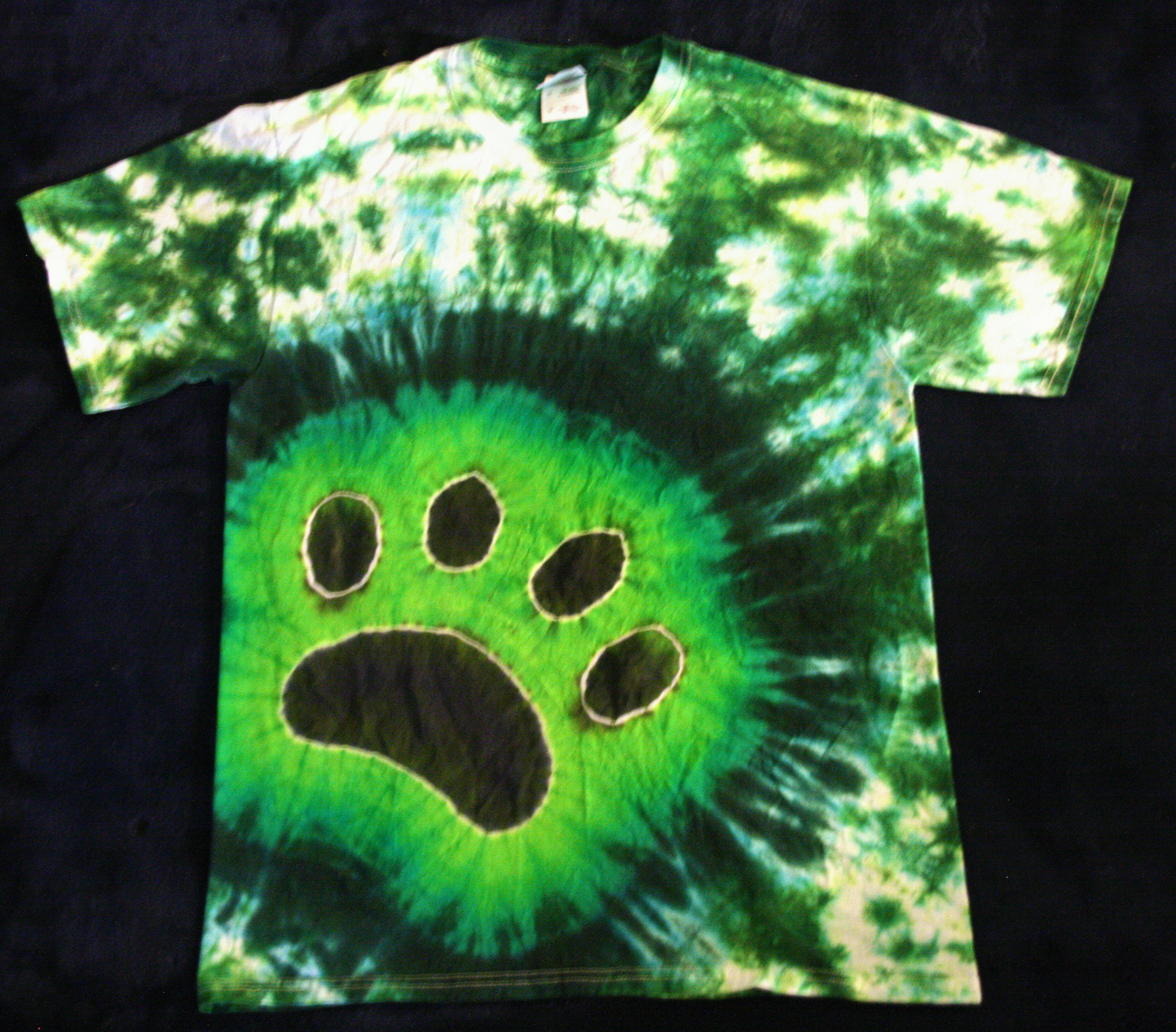 Right Green Paw Print - Dyemasters