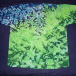 tie dye, tie-die, tie-dyed, tie dyed, shirt , blue, green