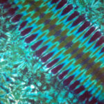 dark green tracks -ladies tie dye