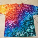 tie dye, tie-die, tie-dyed, tie dyed, shirt, marble, rainbow