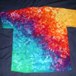 tie dye, tie-die, tie-dyed, tie dyed, shirt , rainbow, marble