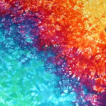 Diagonal Marble Rainbow ladies tie dye
