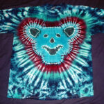 tie dye, tie-dye, tie dyed, tie-dyed, shirt, bear, grateful dead, dancing