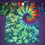 tie dye, tie-dye, tie-dyed, tie dyed, shirt, swirl, green