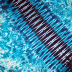light blue tracks -ladies tie dye