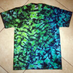 tie dye, tie-dye, tie dyed, tie-dyed, shirt, marble, blue, green