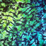 lime blue marble -ladies tie dye
