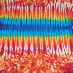 orange tire track -ladies tie dye
