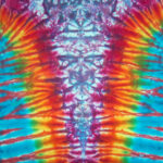 pink marble vee -ladies tie dye