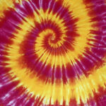 Yellow Swirl- ladies tie dye