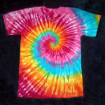 tie dye, tie-dye, tie dyed, tie-dyed, rainbow, swirl, shirt