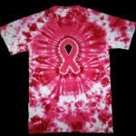 Susan Komen, pink ribbon, dyemasters, breast cancer shirt, breast cancer tie dye, pink ribbon tie dye shirt