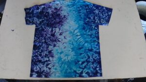 Light Blue Marble Short Sleeve Tie Dye