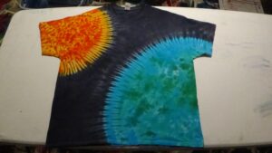 Earth View Short Sleeve Marble Tie-Dye