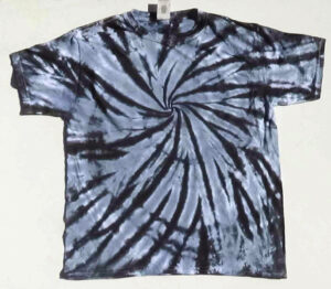 Gray matter two color swirl tie dye shirt