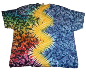 lightning tie dye shirt