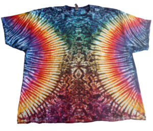 rainbow collusion tie dye shirt