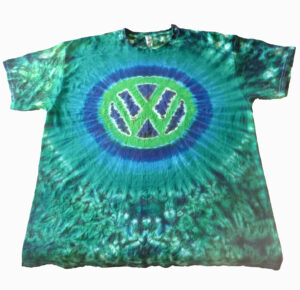 Volkswagen logo vw tie dye shirt