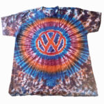 Volkswagen logo vw tie dye shirt