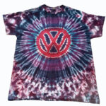 Volkswagen logo vw tie dye shirt