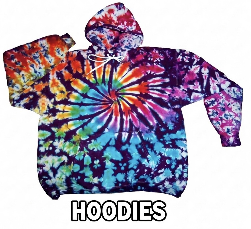 Swirl tie-dye hoodie sweatshirts