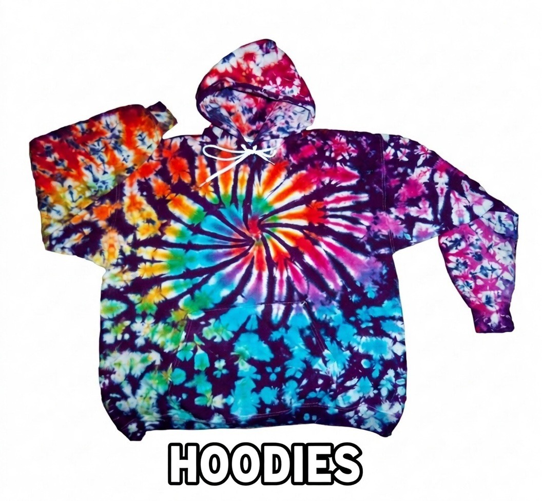 Swirl tie-dye hoodie