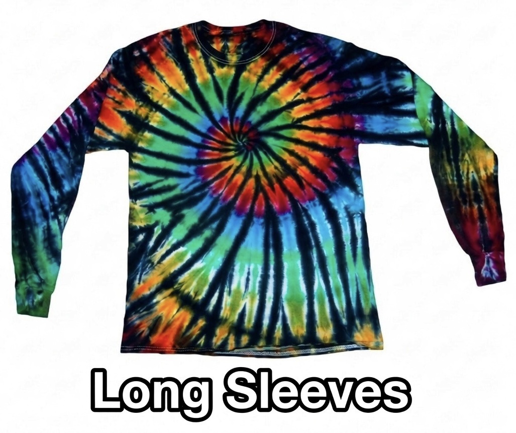 Long sleeve swirl tie-dye shirt