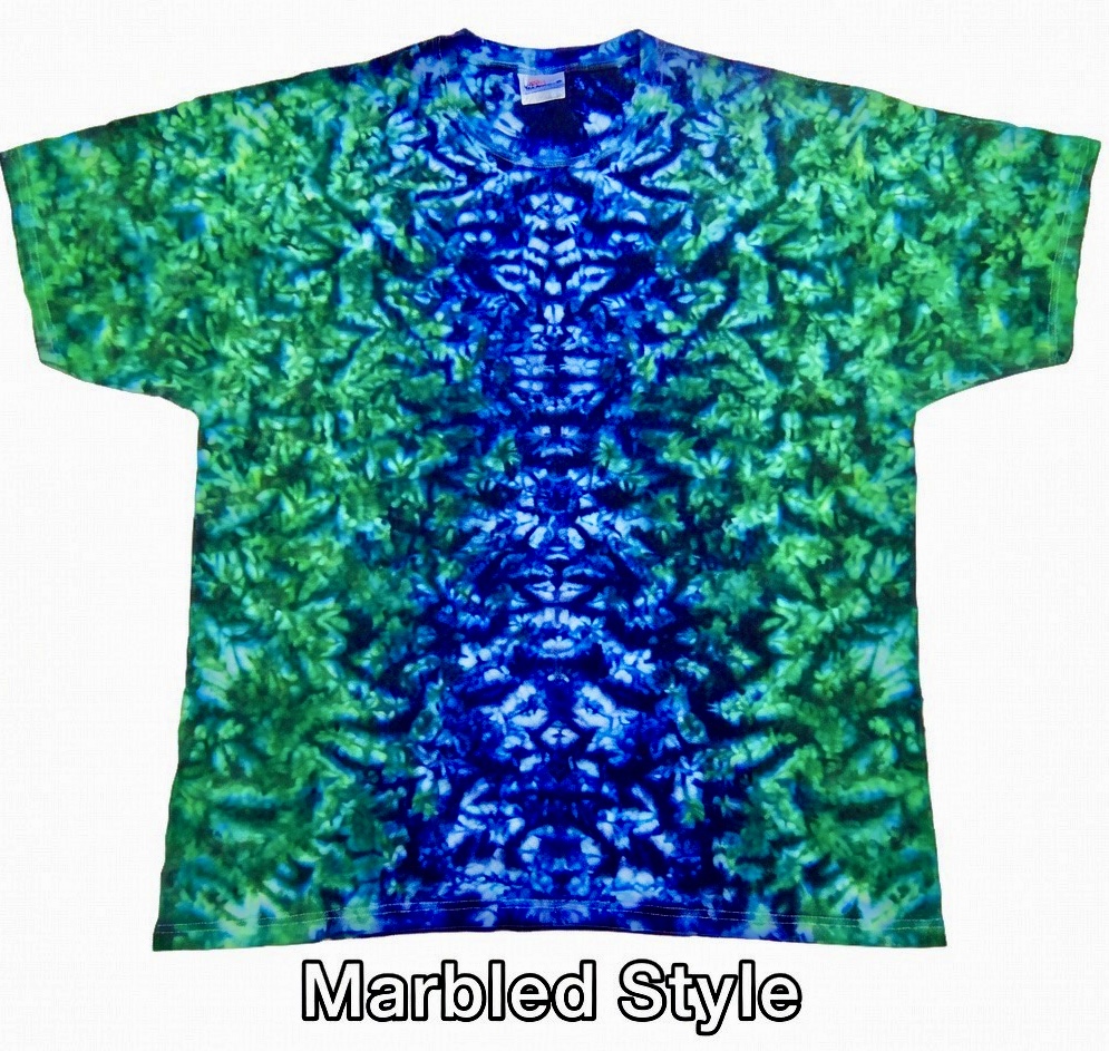 Marbled style tie-dye shirt