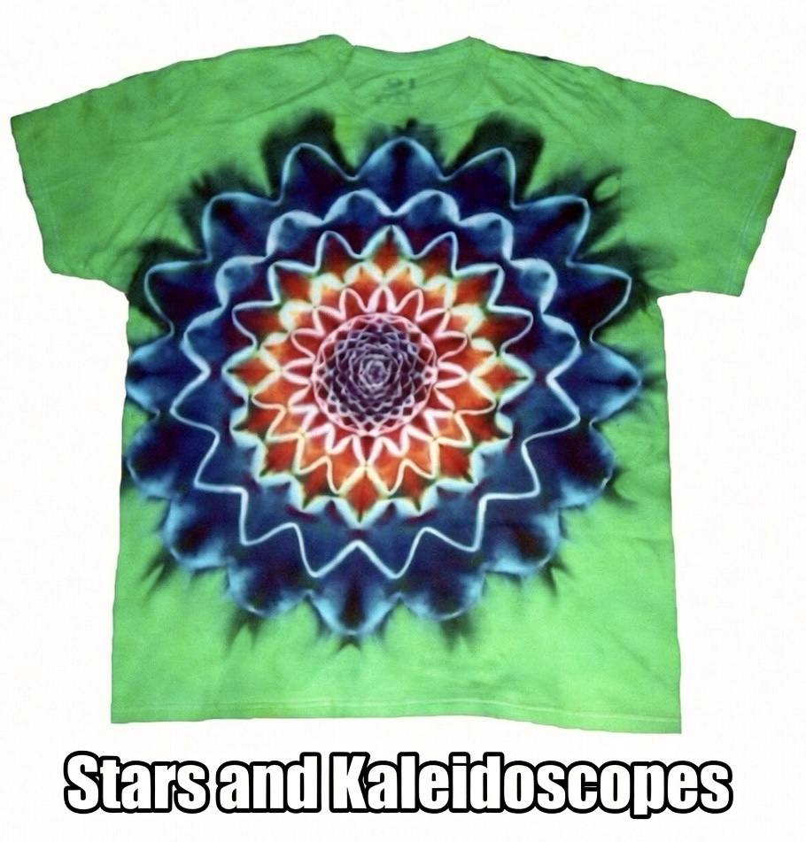 Kaleidoscopic Star tie-dye shirt