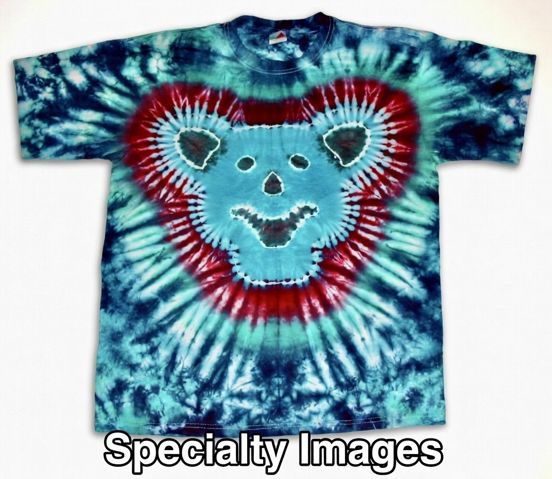 Grateful Dead dancing bear tie-dye