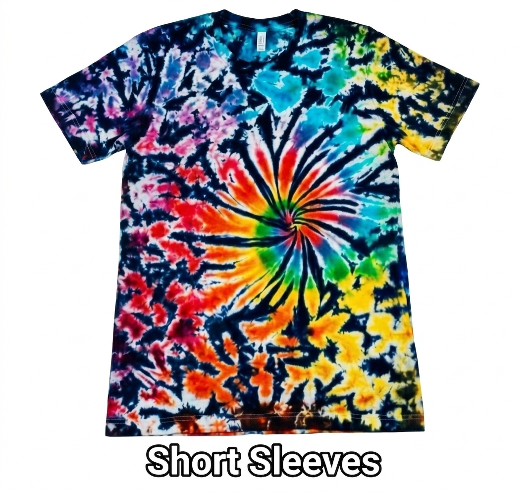 Swirl tie-dye short sleeve t-shirt
