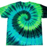 Blue Green Swirl Tie-Dye