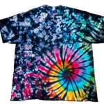 dark corner swirl tie-dye